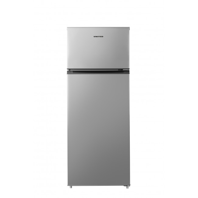 UNITED UDS-1438E INOX ΨΥΓΕΙΟ ΔΙΠΟΡΤΟ 168lt συντήρηση / 42lt κατάψυξη 55 x 55 x 143 εκ. *