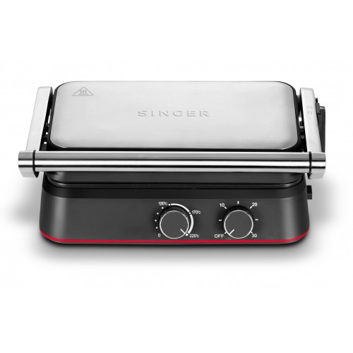 SINGER CLASSIC SM 1330IN Ανοξείδωτη Τοστιέρα 1500W αποσπώμενες/αντικολλητικές Πλάκες
