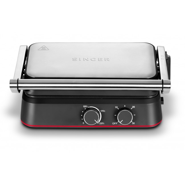 SINGER CLASSIC SM 1330IN Ανοξείδωτη Τοστιέρα 1500W αποσπώμενες/αντικολλητικές Πλάκες