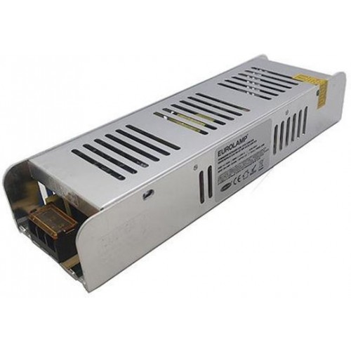 Eurolamp 145-71019 Τροφοδοτικό Μεταλλικό Slim 12V DC 250W IP20 