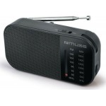 Muse M-025 R Ραδιοφωνάκι Μπαταρίας (Black)
