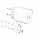 XO L91EU 25W Type-C Γρήγορης Φόρτισης Φορτιστής με Type-C Καλώδιο. (16.006.0116)