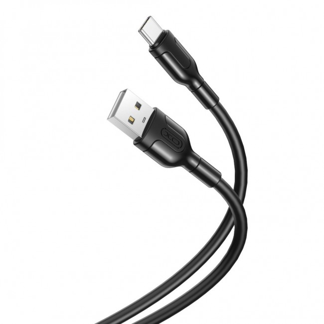 XO NB212 USB 2.0 Cable USB-C male - USB-A Μαύρο 1m (16.005.0192)