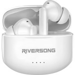 Riversong Airfly L8 In-ear Λευκά Bluetooth Handsfree Ακουστικά με Θήκη Φόρτισης (EA226)
