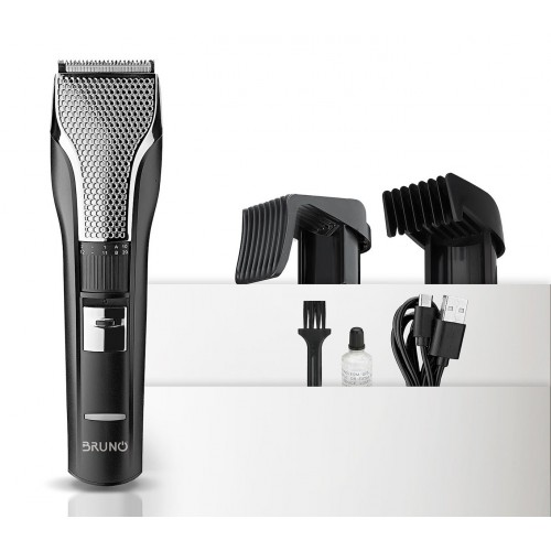 Bruno brn-0220 κουρευτική μηχανή επαναφορτιζόμενη, μαύρη *