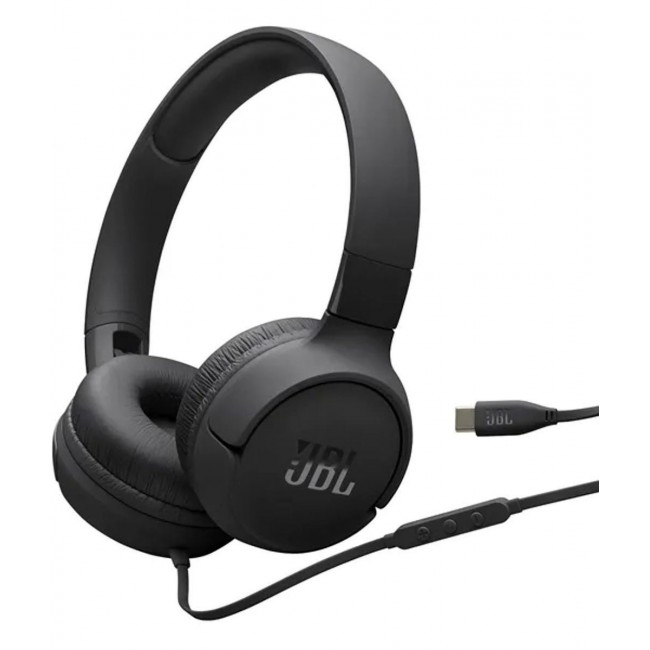 JBL Tune 520C Ενσύρματα On Ear Ακουστικά Μαύρα JBLT520CBLK *