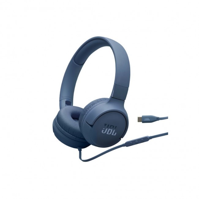 JBL Tune 520C Ενσύρματα On Ear Ακουστικά Μπλε JBLT520CBLU *