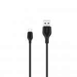 XO NB103 Flat USB 2.0 Cable USB-C male - USB-A Μαύρο 2m (16.005.0071)
