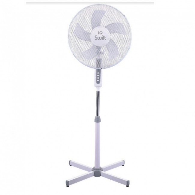 IQ PSF41-5 Λευκός Ανεμιστήρας Ορθοστάτης 50W Διαμέτρου 40cm