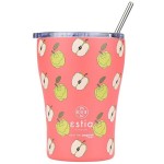 Estia 01-22976 Save Aegean Ανακυκλώσιμο Ποτήρι Θερμός Ανοξείδωτο BPA Free APPLE ODYSSEY 350ml με Καλαμάκι*