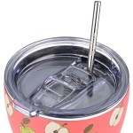 Estia 01-22976 Save Aegean Ανακυκλώσιμο Ποτήρι Θερμός Ανοξείδωτο BPA Free APPLE ODYSSEY 350ml με Καλαμάκι*