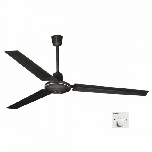 Primo Flc-1400 Επαγγελματικός Ανεμιστήρας Οροφής Διαμέτρου 140cm 75W Μαύρος