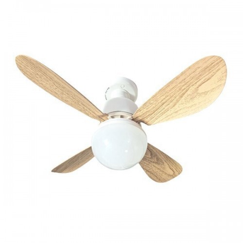 Eurolamp 300-20517 42cm 22W Ανεμιστήρας Φωτιστικό Με Καφέ Φτερά