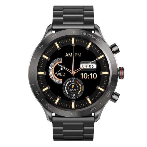 Riversong Motive 9 Max Stainless Steel Γκρι Smartwatch με Παλμογράφο SW903