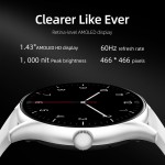 QCY GT S8 Aluminium Smartwatch με Παλμογράφο Μαύρο