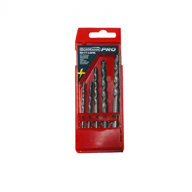 BORMANN Pro BHT4816 Σετ Τρυπάνια Πολλάπλων Εφαρμογών 4,5,6,8,10mm 