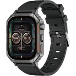 Riversong Motive 8S Space Gray SW803G Smartwatch με Παλμογράφο 