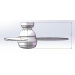 IQ CF-3618WH Λευκός Ανεμιστήρας Οροφής 92cm με Φως και Τηλεχειριστήριο