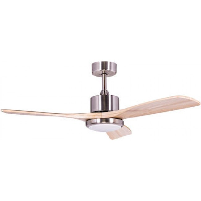 IQ CF-5213SN Ασημί Ανεμιστήρας Οροφής 132cm με Φως και Τηλεχειριστήριο 