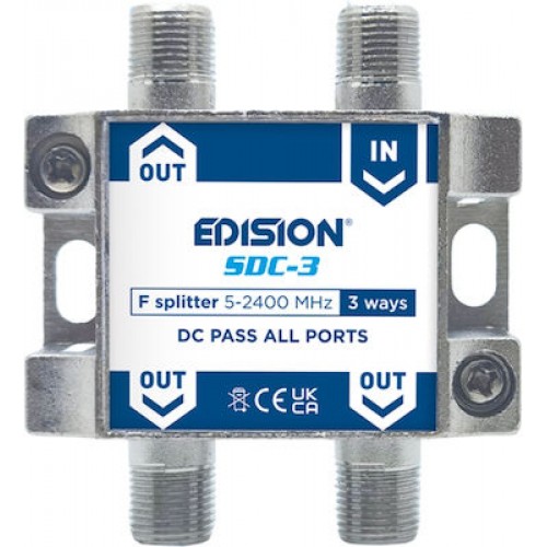 Edision Διακλαδωτής SDC-3, 3x Ways 5-2400Mhz - 26-03-0102