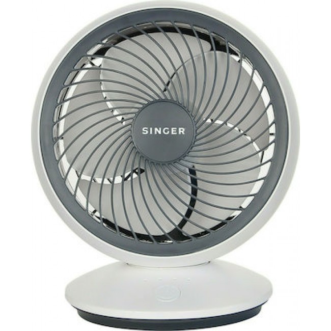 Singer DF15 USB Λευκός-Γκρι Ανεμιστήρας Singer DF15 USB Λευκός-Γκρι Ανεμιστήρας