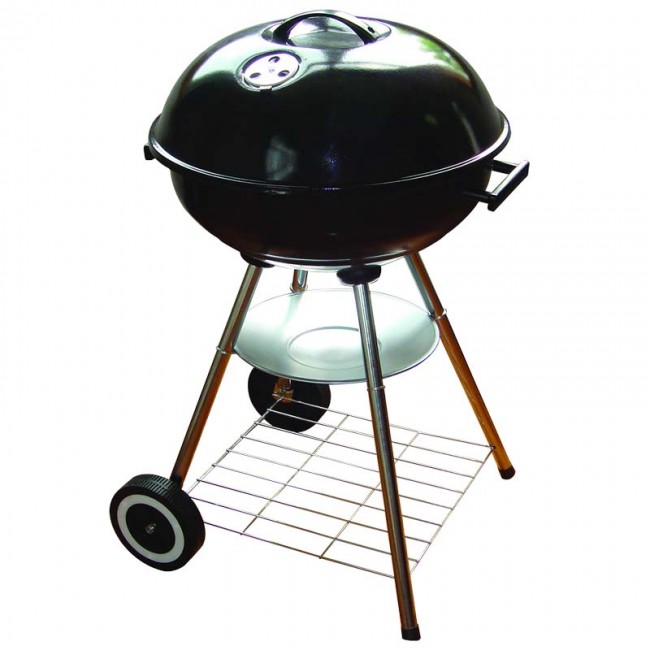 Bormann Lite BBQ1145 Ψησταριά Κάρβουνου  Με Καπάκι Και Ρόδες 44x44cm  *