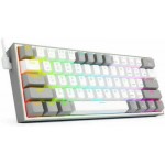 Redragon K616-RGB White/Grey Gaming πληκτρολόγιο Fizz Pro