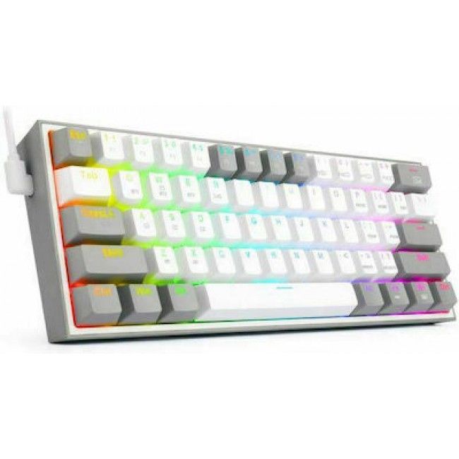 Redragon K616-RGB White/Grey Gaming πληκτρολόγιο Fizz Pro