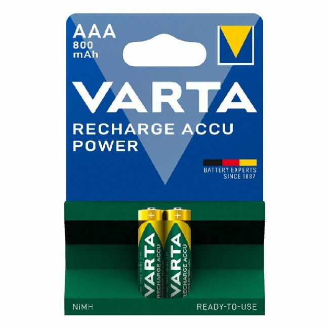 Varta Rechargeable Accu Επαναφορτιζόμενες Μπαταρίες AAΑ 2τμχ Ni-MH 800mAh 1.2V (56703) *