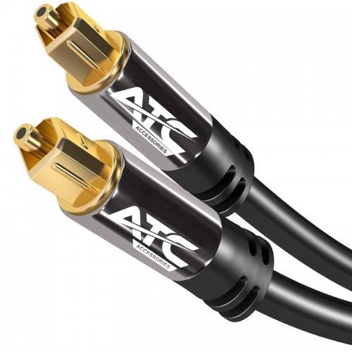 ATC Optical Audio Cable TOS male - TOS male Μαύρο 5m (02.007.0022) *