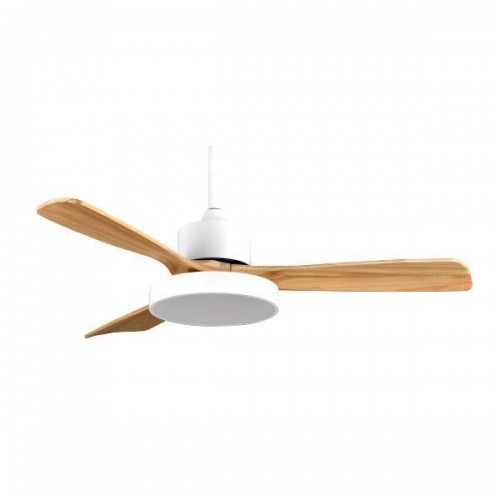Eurolamp 300-25041 Ανεμιστήρας Οροφής με Led Φως και Κοντρόλ με DC Μοτερ Φ122 35W Λευκό και Ξύλο