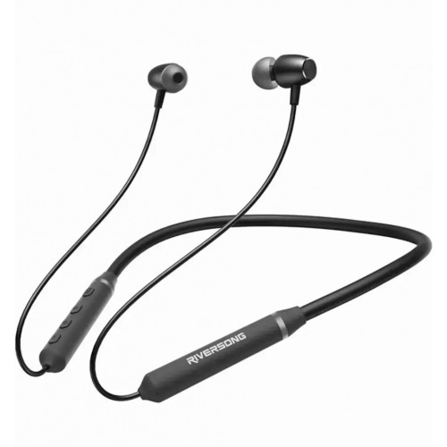 Riversong Stream M1 In-ear Bluetooth Handsfree Ακουστικά με Αντοχή στον Ιδρώτα Μαύρα