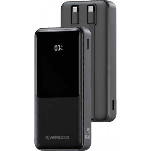 Riversong Horizon 20 Pro Power Bank 20000mAh 22.5W με Θύρα USB-A και Θύρα USB-C Μαύρο