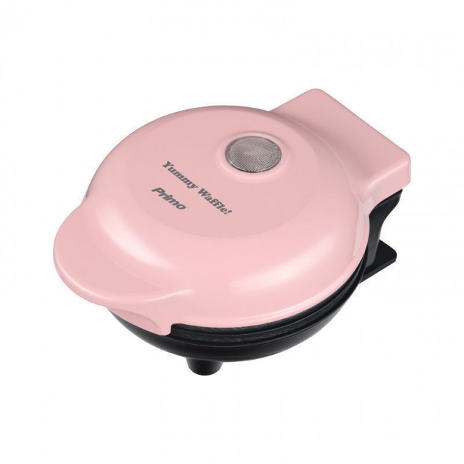 Primo PRWM-40546 Βαφλιέρα mini 500W Αντικολλητικές πλάκες, Ροζ 