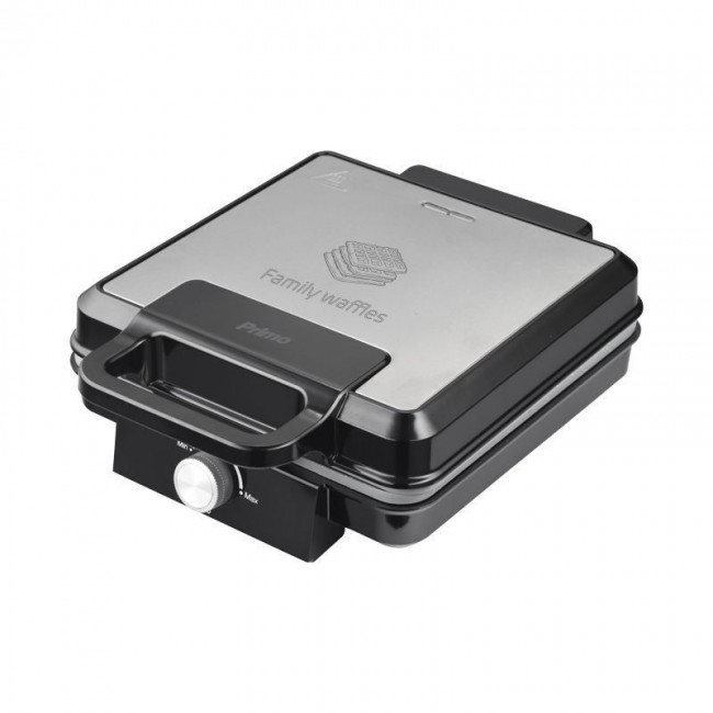 Primo PRWM-40548 Βαφλιέρα 4 θέσεων 1500W κεραμικές marble πλάκες Inox/Μαύρη *