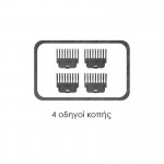 PRIMO PRΗΤ-40563 Κουρευτική μηχανή Επαναφ 60Μ Μαύρη (400563)