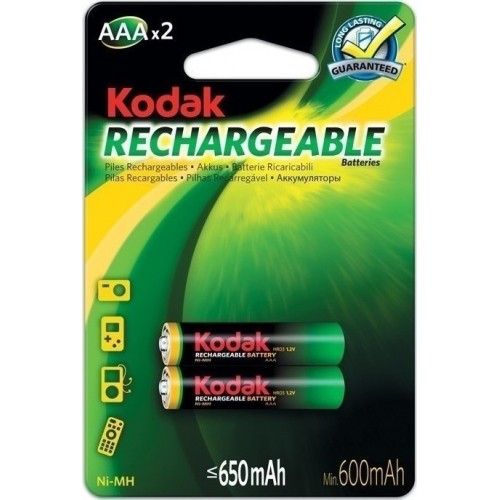 Kodak Επαναφορτιζόμενη ΗR03 650mAh AAA (2τμχ).