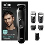 Braun MGK3420 Επαναφορτιζόμενη Κουρευτική Μηχανή Μαύρη 