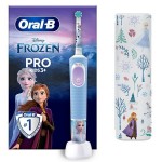 Oral-B Frozen II με Θήκη Ταξιδίου Ηλεκτρική Οδοντόβουρτσα για 3+ Χρονών Γαλάζια-Λιλά 80720373