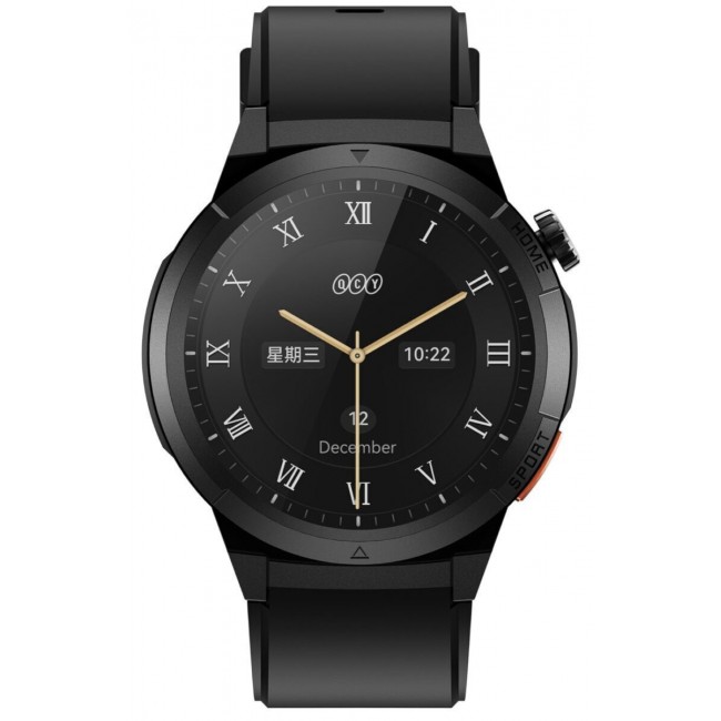 QCY Active GX Watch S12 Black 1,43" AMOLED HD 466x466 Metal Crown & buttons Call HD BT Watch IP68