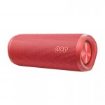 QCY SP7 Red – Portable Bluetooth Speaker w Stereo Sound 40W, Mic for Calls, RGB Light Show