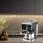 Primo Prem-40532 Μηχανή Espresso+Milk frother 1350W Πίεσης 20bar Μαύρη *