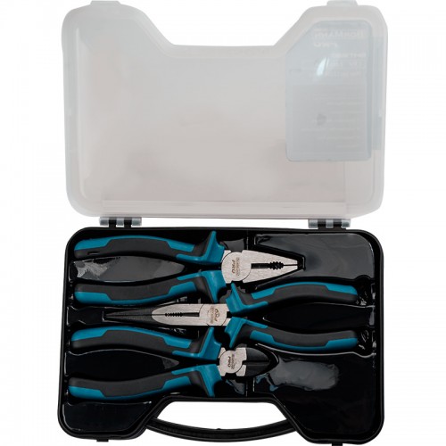 BORMANN Pro BHT1660 Σετ 3Τμχ Πένσα 180mm, Μυτοτσίμπιδο 200mm, Πλαγιοκόφτης 150mm, Crv 