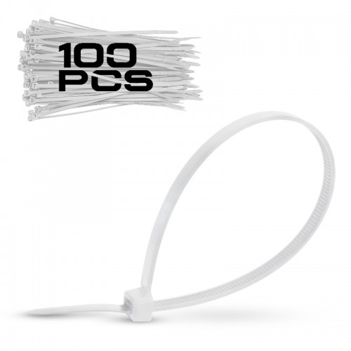 BORMANN Pro BCR5014 Δεματικά Καλωδίων 3.6*300mm Λευκά 100τεμ.