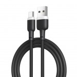 XO NB-208 USB 2.0 Cable USB-C male - USB-A 60W Μαύρο 1m (16.005.0236)