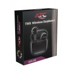 ATC ATC-25 In-ear Bluetooth Handsfree Ακουστικά με Θήκη Φόρτισης Μαύρα *