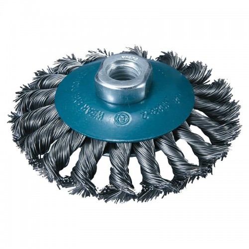BORMANN Pro BHT2046 Συρματόβουρτσα Κοτσίδα Κωνική με Σπείρωμα Μ14 'THUNDER-CUT" 100mm 