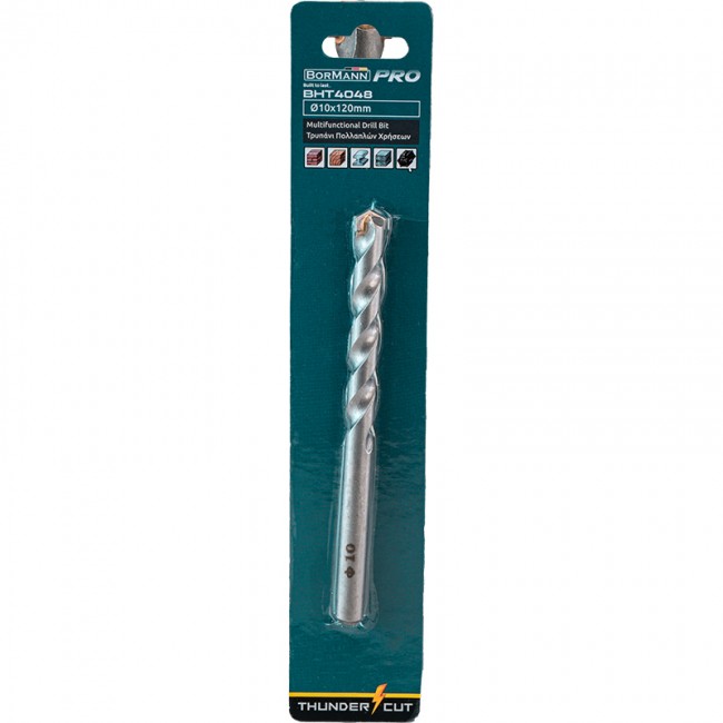 BORMANN Pro BHT4048 Τρυπάνι Πολλαπλών Χρήσεων Φ10x120mm 