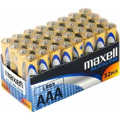 Maxell Αλκαλικές Μπαταρίες AAΑ 1.5V LR03 32/1 (32τμχ) LR03 AAA 32/1 