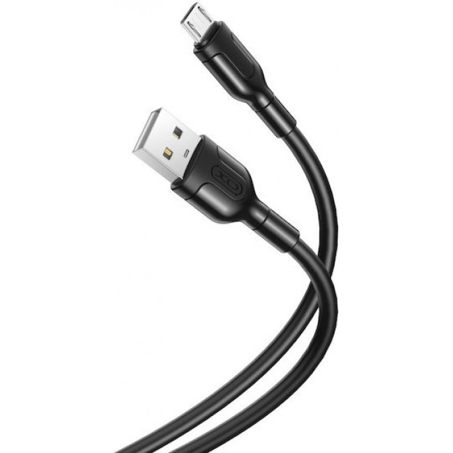 XO NB212 2.1A USB Καλώδιο Φόρτισης για Micro Μαύρο